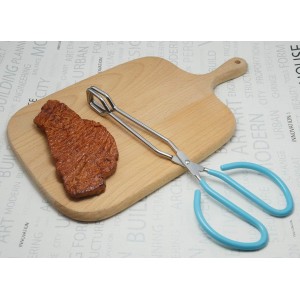 Scissor Style Tongs 10 Inches and 11 Inches Set Stainless Steel Grilling Tongs Hotdog Tongs, Set of 2