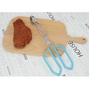 Scissor Style Tongs 10 Inches and 11 Inches Set Stainless Steel Grilling Tongs Hotdog Tongs, Set of 2