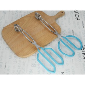 Scissor Style Tongs 10 Inches and 11 Inches Set Stainless Steel Grilling Tongs Hotdog Tongs, Set of 2