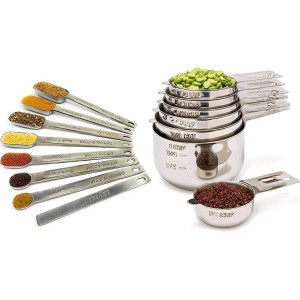 Measuring Cups and Spoons Set of 15, Sta...