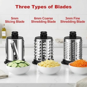 Meat Grinder and Cheese Grater Attachment for KitchenAid Stand Mixer, Slicer Shredder & Meat Grinder with Sausage Stuffer, 2 Pcs for KitchenAid Accessories and Attachments