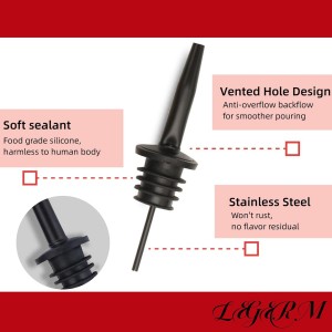 Pour Spouts for Liquor Bottles Speed Pour Pourers with Dust Cap 7+7