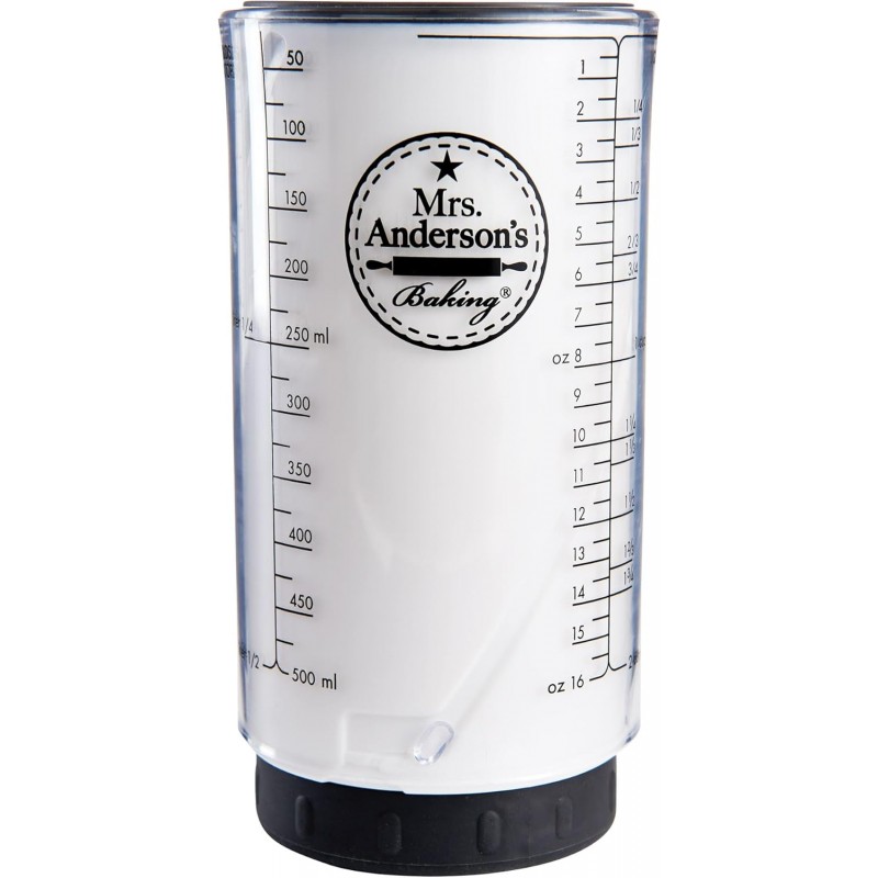 Mrs. Anderson's Baking Adjustable Liquid Dry Measuring Cup, 16.5-Ounce Capacity