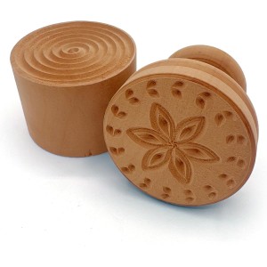 Fante’s Corzetti Stamp, Fiore Della Vita Design, Pearwood, For Decorative Pasta Rounds And Springerle Dough
