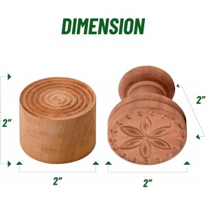 Fante’s Corzetti Stamp, Fiore Della Vita Design, Pearwood, For Decorative Pasta Rounds And Springerle Dough