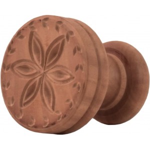 Fante’s Corzetti Stamp, Fiore Della Vita Design, Pearwood, For Decorative Pasta Rounds And Springerle Dough