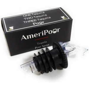 Speed Pourer - Patron Pour Spout - Made 100% In The USA. Free Flow Bar Spouts That Don't Leak - No Cracks, Just A Smooth Cocktail Pour Every Time. (Clear)