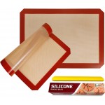STATINT Non-Stick Silicone Baking Mat, Premium Food Safe - Pack of 2, for Cookie Oven Reusable Mat, 16.5
