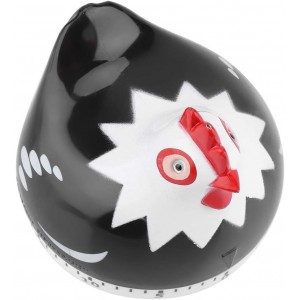 Chicken Pattern Timer, Chicken Pattern Countdown Kitchen Timer Reminder for Cooking Baking(Black)