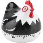 Chicken Pattern Timer, Chicken Pattern Countdown Kitchen Timer Reminder for Cooking Baking(Black)