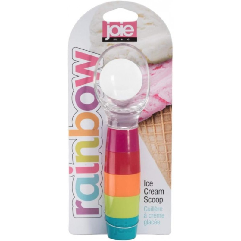 Joie Kitchen Gadgets Rainbow Ice Cream Scoop, Plastic