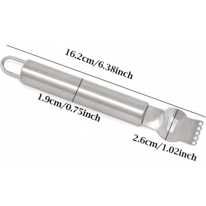 Honbay 1PCS Stainless Steel Lemon Zester Grater Orange Citrus Peeler Tool for Kitchen