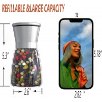 Original Stainless Steel Salt or Pepper Grinder - Top Spice Mill with Ceramic Blades, Brushed Stainless Steel and Adjustable Coarseness By Pepper Grinder （Single Package）