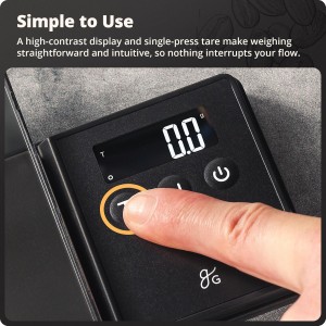 Greater Goods Digital Espresso and Coffee Scale - 750 x 0.1g, Mini Scale with 6 Units of Measurement