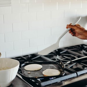 GIR: Get It Right Kitchen Silicone Spatula Turner - Non-Toxic Cooking Utensils for Nonstick Cookware, Cooking and Baking, Mini - 11IN - Slate