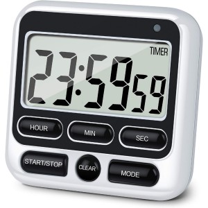 KTKUDY Digital Kitchen Timer with Mute/L...