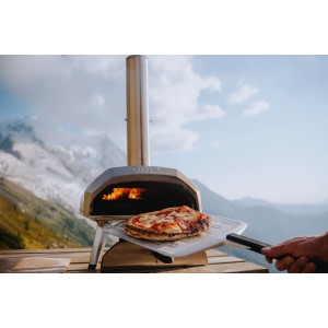 ooni 12” Perforated Pizza Peel – Aluminum Metal Pizza Peel 12 Inch, Pizza Spatula Paddle, Lightweight Pizza Turning Peel with Long Handle, Pizza Oven Accessories, Pizza Tools, Rectangle Pizza Turner