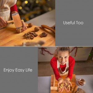 Meat Tenderizer, Wooden Dual-Sided Meat Mallet Kitchen Tool with Aluminum Alloy Heads for Tenderizing, Flattening Pounding Pork, Lamb, Chicken, Steak, Turkey