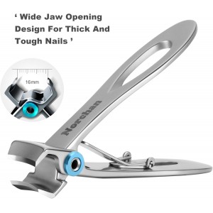 Large Nail Clippers Set, 5-Piece Sharp Toenail and Fingernail Clippers with Nail File, Ideal for Men and Women (Premium, Big Size, Heavy-Duty Design)
