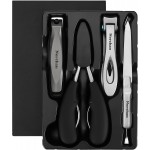 Large Nail Clippers Set, 5-Piece Sharp Toenail and Fingernail Clippers with Nail File, Ideal for Men and Women (Premium, Big Size, Heavy-Duty Design)