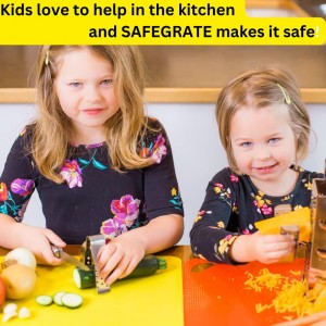 Grater Guard for Cutting Vegetables/Grating with Mandoline Slicer, Stainless Steel Protector for Food, Dishwasher Safe Finger Guard