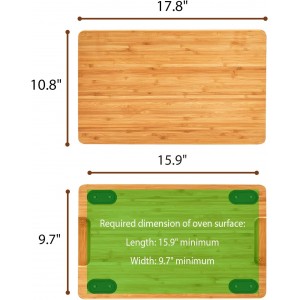 Cutting board Compatible with Breville BOV800XL/845BSS/860BSS Smart Oven Air Fryer, Accessories for Countertop Convection Oven, Heat Resistant Silicone Feet, Creates Storage Space, Protects Cabinets