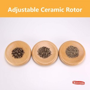 Salt Pepper Grinder Mill Arcylic,the Best Peppercorn Grinder with Adjustable Mill-Clear