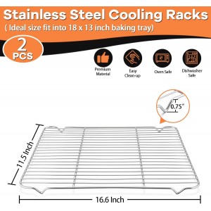 P&P CHEF Cooling Baking Rack Pack of 2, 16.6