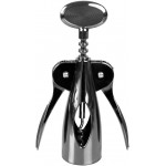 Home Basics Premium Plated Steel Nova Collection Zinc Kitchen Gadgets Tool with Smooth Grip, Easy to Use, Store and Clean, Black Onyx, 6.6 x 2.43 x 1.67, Wing Wine Corkscrew