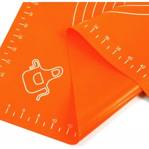 Silicone Baking Mat for Rolling Pastry Dough with Measurements, 19.7