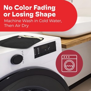 Big Red House - Silicone Pot Holders - Set of 2 Black - 10 x 6.75 - Heat Resistant to 536 F / 280 C Kitchen Protectors Hot Pans Baking Professional Grade Cooking Mitts