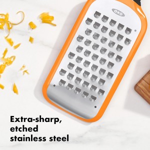 OXO Good Grips Etched Coarse Grater, Orange