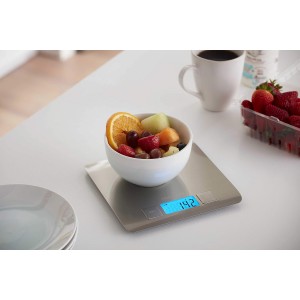 Frigidaire 11FFSCAL01 Ready Prep Stainless Kitchen Scale, One Size, Silver