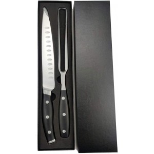 Carving Knife and Fork Set - with 8