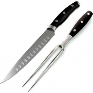 Carving Knife and Fork Set - with 8