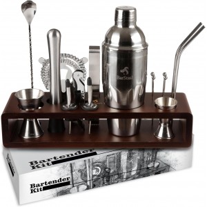 Cocktail Shaker Set Bartender Kit with S...