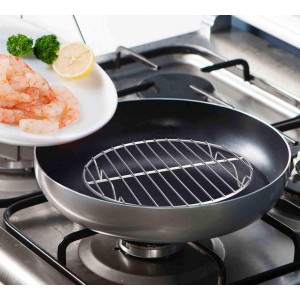 TeamFar Round Cooling Rack Set of 3, 7½ & 9 & 10½ Inch, Stainless Steel Round Baking Steaming Rack Set, Fit for Air fryer/Oven/Pot/Cake Pan/Pressure Cooker, Healthy & Mirror Finish, Dishwasher Safe