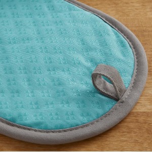 KitchenAid Asteroid Pot Holder 2-Pack Set, Aqua, 6.5