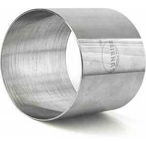 (Pack of 4)Sunrise Kitchen Supply Plating Forms Stainless Steel Ring Mold Sets 3