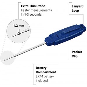 San Jamar THDGWP Waterproof Digital Thermometer