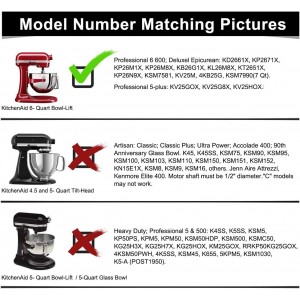 Flex Edge Beater for Kitchen Aid Mixer 6 Quart Bowl-Lift Stand Mixer Bowls, 6 QT Flat Edge Beater with Flexible Silicone Edges Bowl Scraper