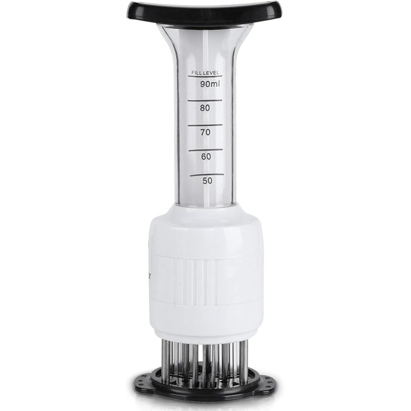 Stainless steel Marinade Meat Injector, Marinade Tenderizer Injector Needle Flavor Syringe Cooking Meat Poultry Turkey Chicken BBQ