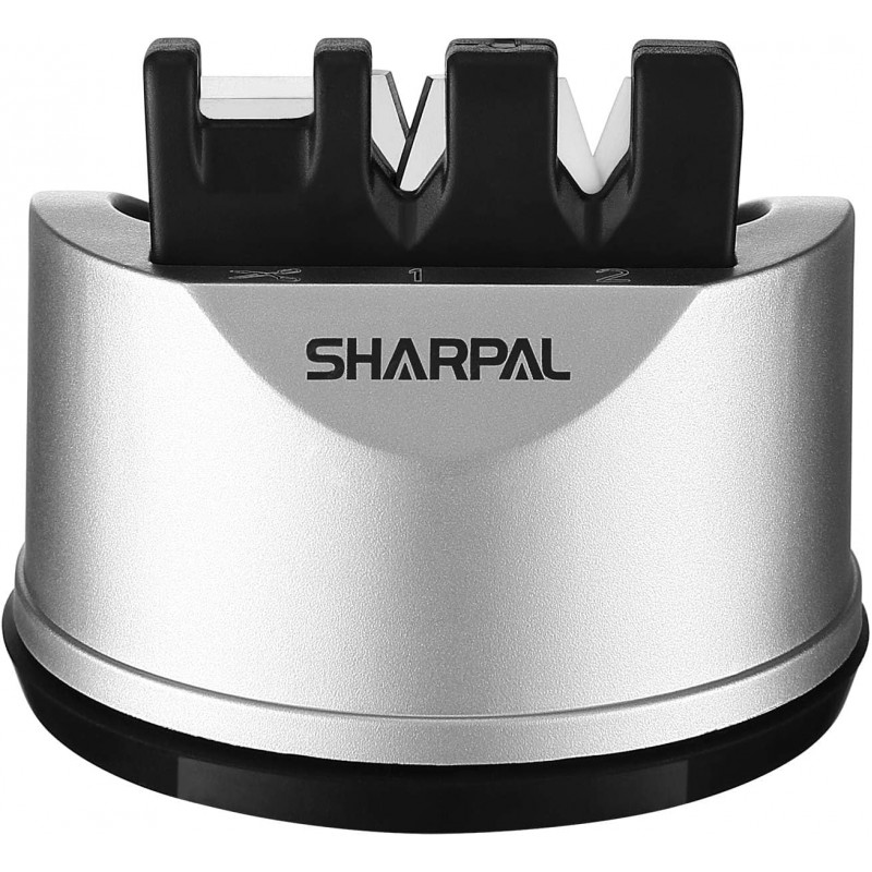 SHARPAL 191H Knife Scissors Sharpener | Repairs, Restores & Sharpens Straight, Serrated & Kitchen Knives – Versatile Sharpening Tool for Blades