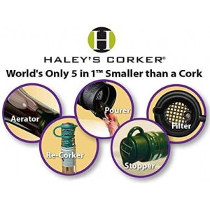 Haley's Corker Halye's 5-in-1 Wine Aerator, Stopper, Pourer, Filter and Re-Corker, 3 Pack
