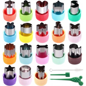 Vegetable Cutter Shapes Set Mini Sizes Cookie Cutters Set Fruit Cookie Pastry Stamps Mold