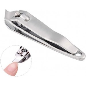 2 PCS Metal Slanted Edge Nail Cutting Clippers Pedicure Manicure Tool Slanted Tip Cuticle Nail Clipper Cutter Nail Clipper Cutter Pedicure Manicure Tool