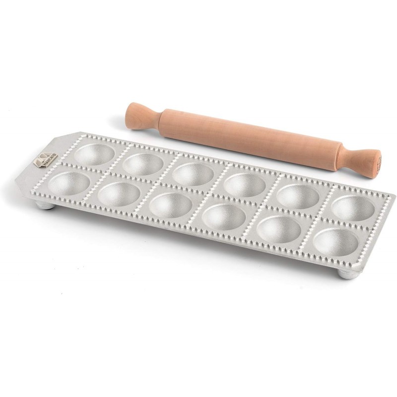 MARCATO Made in Italy 12 Large Round Agnolotti Ravioli Mold