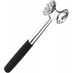 Meat Tenderizer Hammer Mallet Tool for Pounding Beef, Steak, Chicken, Pork, Stainless Steel Double-sided Meat Hammer Kitchen Tool (Silver)