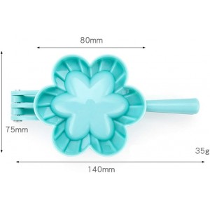 Ravioli Maker Set, VolksRose 3 Pack Plastic Pierogi Dumpling Maker Wrapper Pastry Dough Press Pie Empanada Press Mould Pastry Crimpers, Pelmeni Dumplings Kitchen Cooking DIY Tool, Flower Shape, S M L
