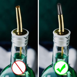 WXJ13 Pack of 200 Pourers Dust Covers with Box, Liquor Bottle Pour Spout Cover Rubber Caps, Black